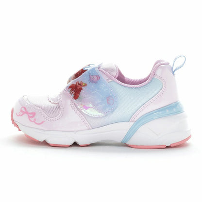 Moonstar x Disney LED Flashing Lights with Ag+ Antibacterial and Deodorant Functional Children's Shoes (14-19cm) Direct from Japan (Girls' Shoes)