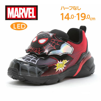 Moonstar x MARVEL LED Flashing Ag+ Antibacterial and Deodorant Children's Shoes (14-19cm) Direct from Japan (Boys' Shoes)