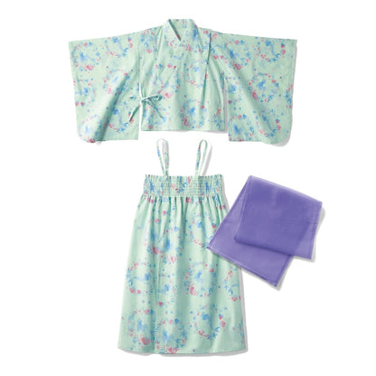Disney 2Way Princess Yukata Japanese Kimono 100-140cm Girls' Summer Dresses from Other Brands Japanese Summer Festival Special