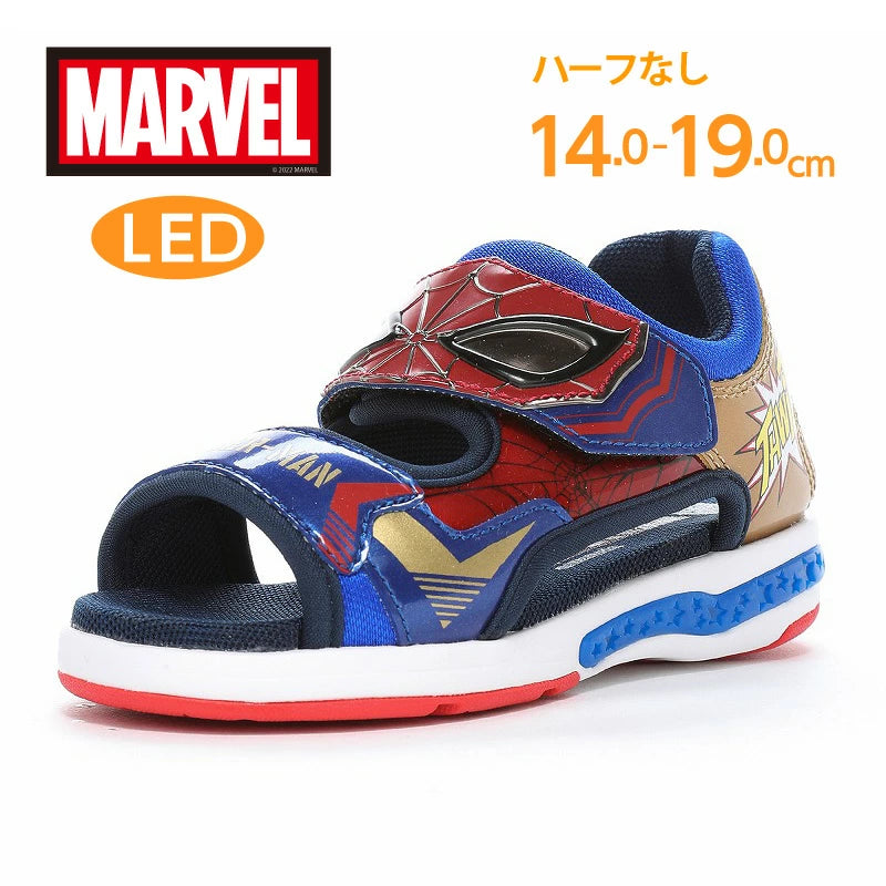 Moonstar x MARVEL LED Flashing Health Function Children's Shoes (14-19cm) Direct from Japan (Boys' Shoe Series)