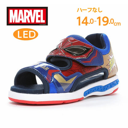 Moonstar x MARVEL LED Flashing Health Function Children's Shoes (14-19cm) Direct from Japan (Boys' Shoe Series)