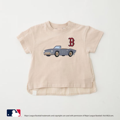 日本童裝 pe#main x 【MLB】汽車貼花上衣 80-130cm 男童款/女童款 夏季 TOPS