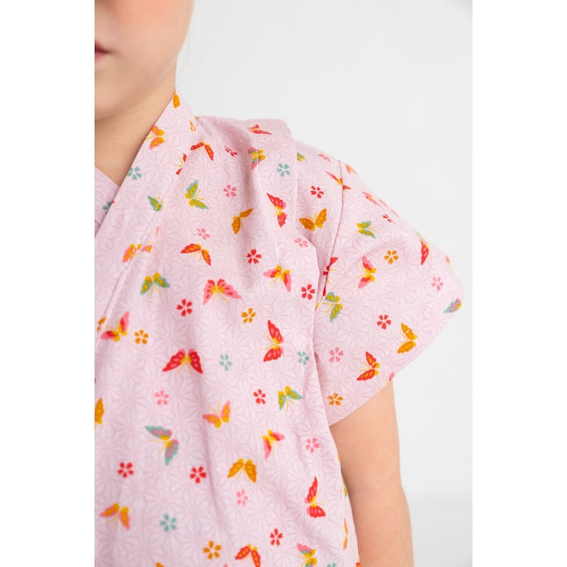 GITA Japanese children's clothing, made in Japan, Jinbei Japanese kimono, 95-110cm, girls' summer styles, other brand children's clothing, TOPS PANTS, Japanese summer festival special edition