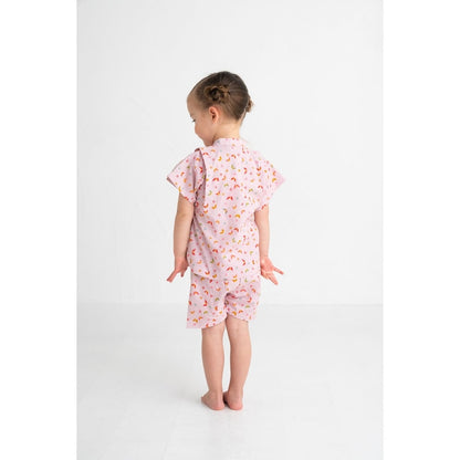 GITA Japanese children's clothing, made in Japan, Jinbei Japanese kimono, 95-110cm, girls' summer styles, other brand children's clothing, TOPS PANTS, Japanese summer festival special edition