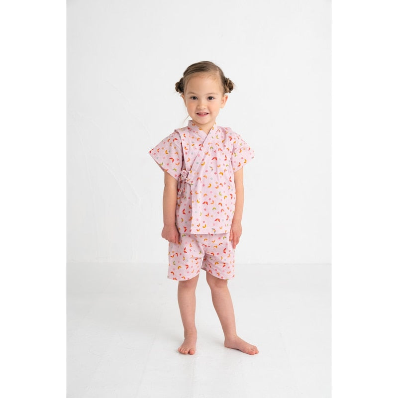 GITA Japanese children's clothing, made in Japan, Jinbei Japanese kimono, 95-110cm, girls' summer styles, other brand children's clothing, TOPS PANTS, Japanese summer festival special edition