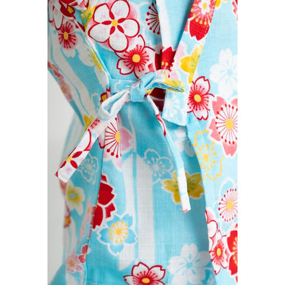 GITA Japanese children's clothing, made in Japan, Jinbei Japanese kimono, 95-110cm, girls' summer styles, other brand children's clothing, TOPS PANTS, Japanese summer festival special edition