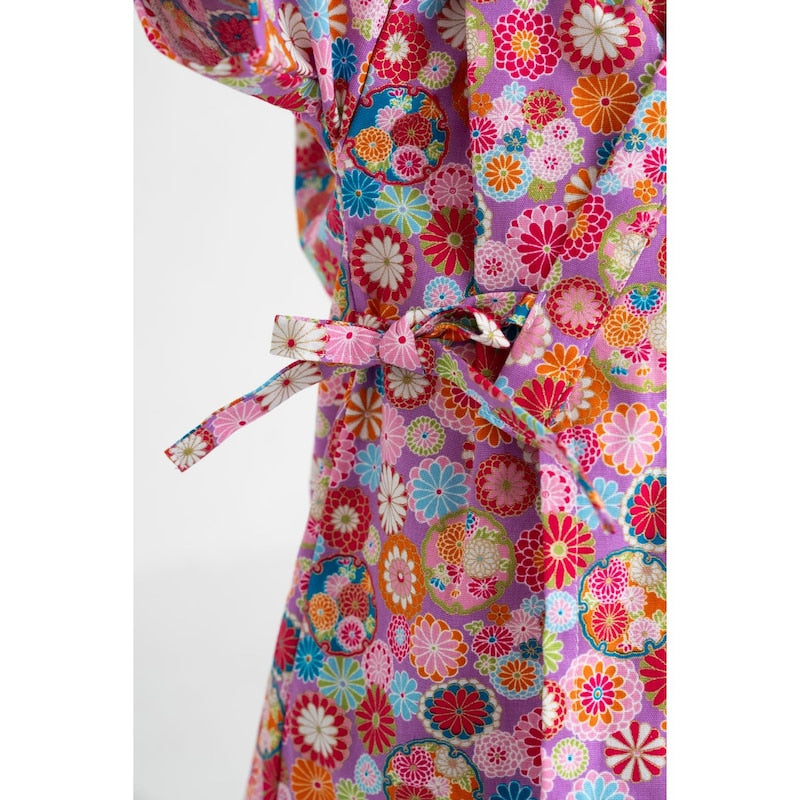 GITA Japanese children's clothing, made in Japan, Jinbei Japanese kimono, 95-110cm, girls' summer styles, other brand children's clothing, TOPS PANTS, Japanese summer festival special edition