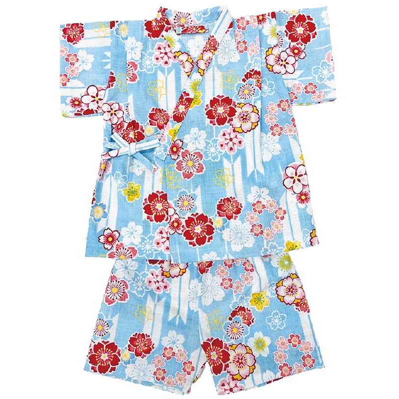 GITA Japanese children's clothing, made in Japan, Jinbei Japanese kimono, 95-110cm, girls' summer styles, other brand children's clothing, TOPS PANTS, Japanese summer festival special edition