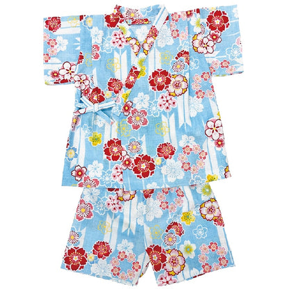 GITA Japanese children's clothing, made in Japan, Jinbei Japanese kimono, 95-110cm, girls' summer styles, other brand children's clothing, TOPS PANTS, Japanese summer festival special edition