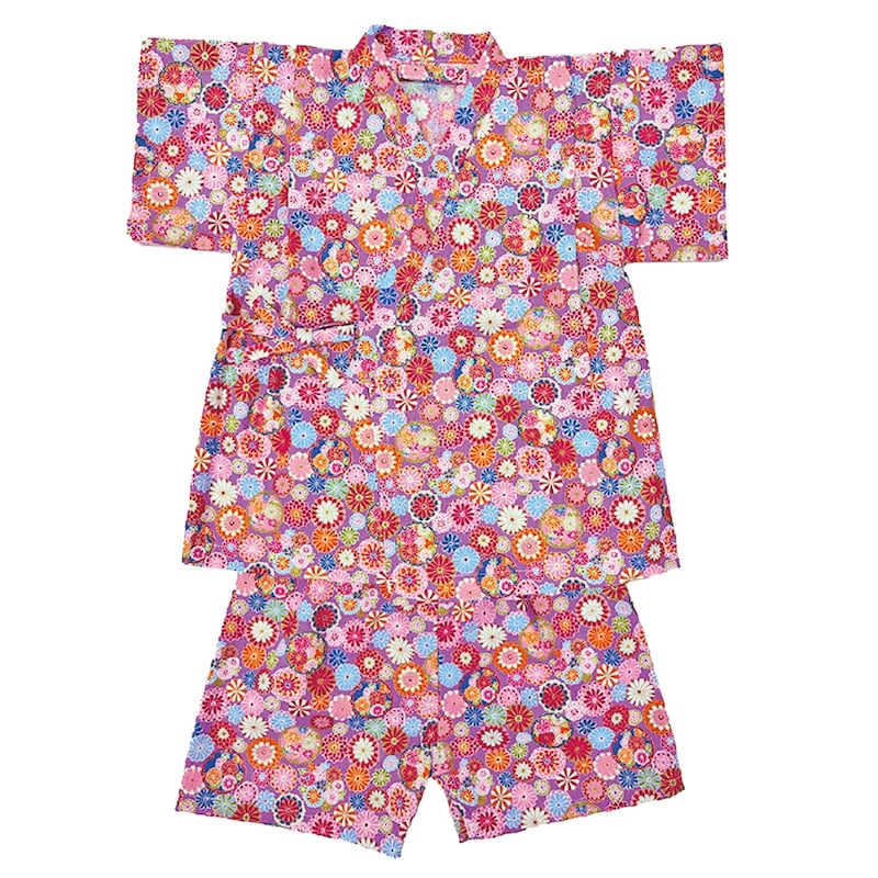 GITA Japanese children's clothing, made in Japan, Jinbei Japanese kimono, 95-110cm, girls' summer styles, other brand children's clothing, TOPS PANTS, Japanese summer festival special edition