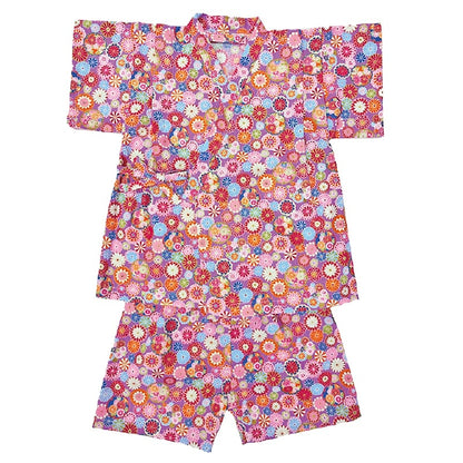 GITA Japanese children's clothing, made in Japan, Jinbei Japanese kimono, 95-110cm, girls' summer styles, other brand children's clothing, TOPS PANTS, Japanese summer festival special edition