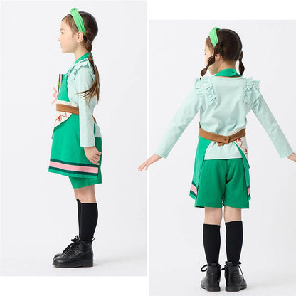 日本直送 廚房戰隊圍裙 100-130cm 女童款 萬聖節 Cosplay服裝 Halloween攪鬼特輯