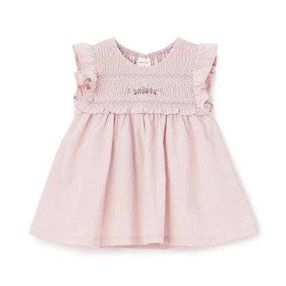 日本童裝 pe#main 士多啤梨刺繡上衣 80-130cm 女童款 夏季 TOPS