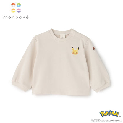 日本童裝 pe#main x【monpoke】刺繡衛衣 70-80cm 男童款/女童款 初生嬰兒 秋季 TOPS