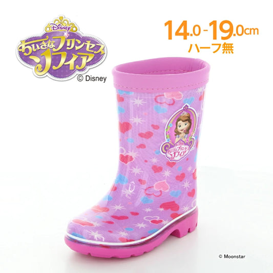 Moonstar x Disney Sofia the First Princess water shoes (made in Japan) - functional and healthy for children (14-19cm) - Rainy Day Collection for girls 