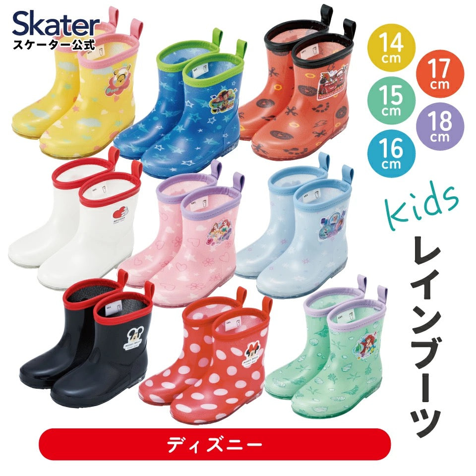 Moonstar x Disney Princess water shoes, made in Japan, for children. 13-19cm. Rainy day shoes for girls. 