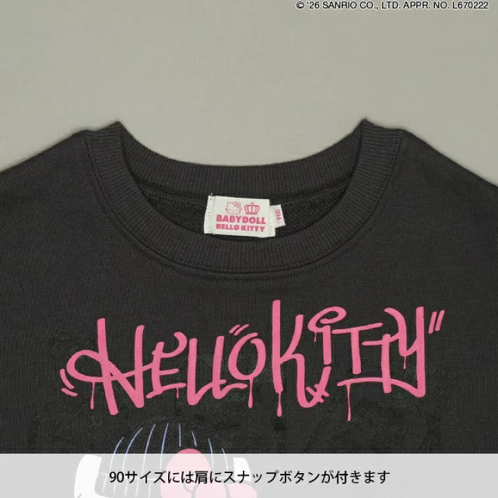 日本童裝 BDL x Sanrio 親子裝 印花衛衣 90-140cm 女童款 冬季 TOPS