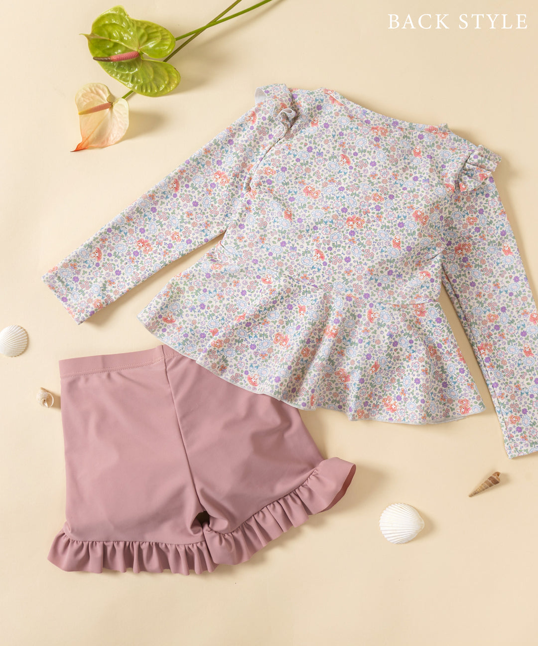 Japanese children's clothing panpantutu x Sanrio My Melody UV protection two-piece swimsuit set 95-130cm girls summer swimsuit special edition 