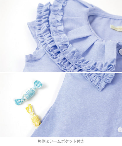 Japanese children's clothing panpantutu shirt vest dress 80-140cm girls summer dresses 