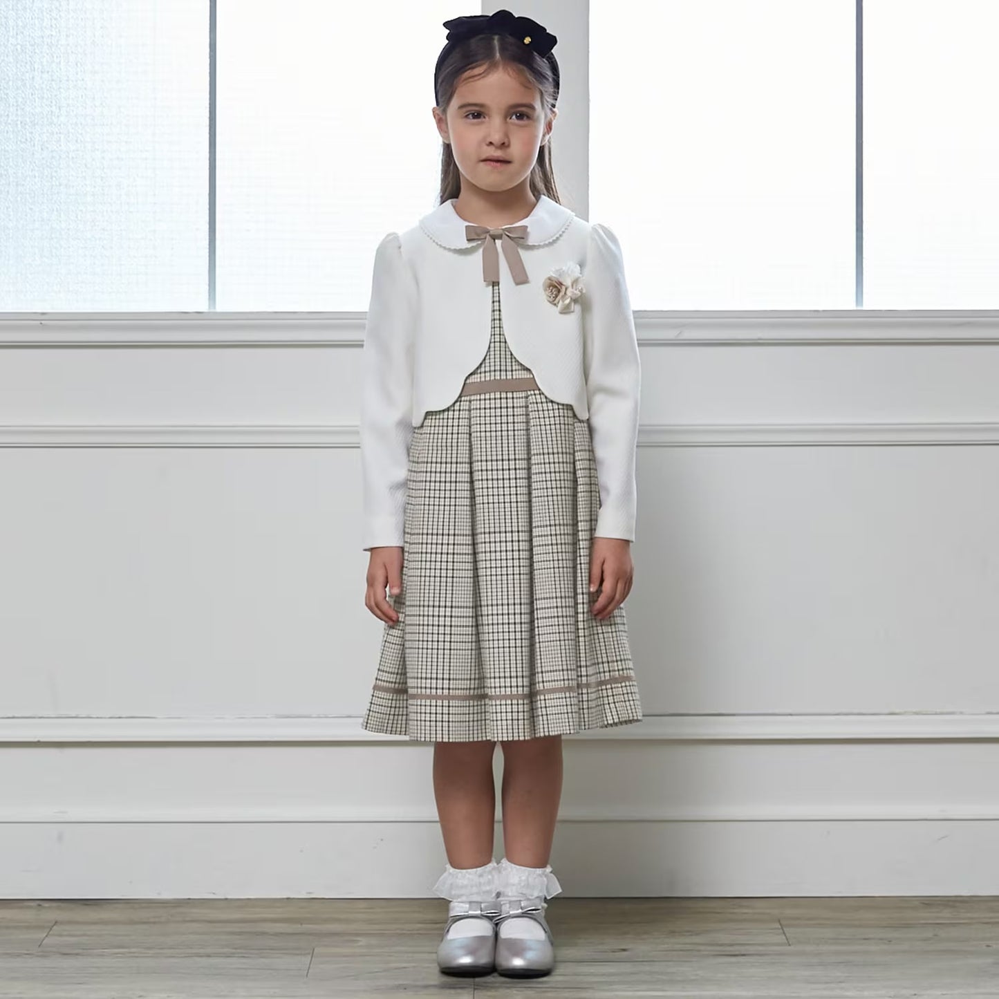 日本童裝 pe#main 禮服兩件套裝 110-130cm 女童款 冬季 OUTERWEAR DRESSES 面試/宴會/表演