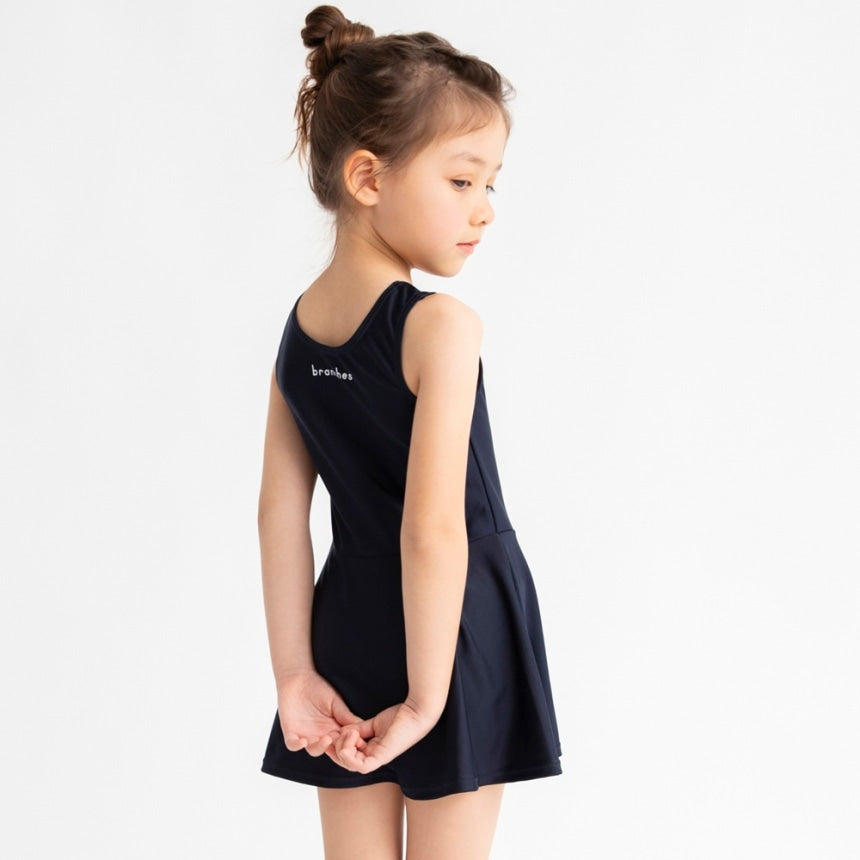 Japanese children's clothing Branches UV protection suspender swimsuit suitable for school 120-150cm girls summer swimsuit special edition 