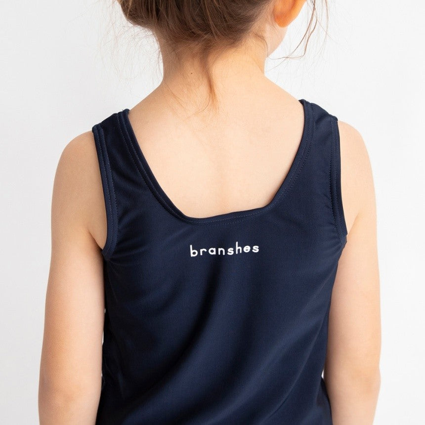 Japanese children's clothing Branches UV protection two-piece swimsuit suitable for school classes 120-150cm girls summer swimsuit special edition 