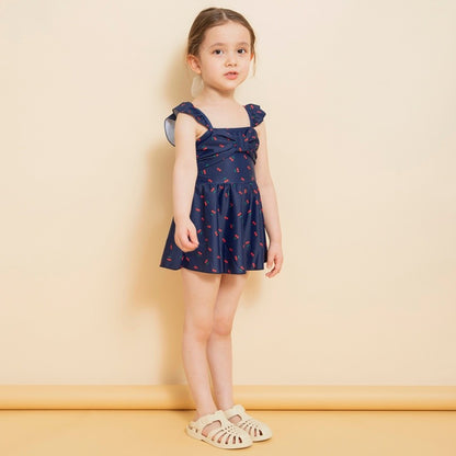 Branches UV-Proof One-Piece Swimsuit (80-130cm) for Girls (Summer Swimsuit Special) 