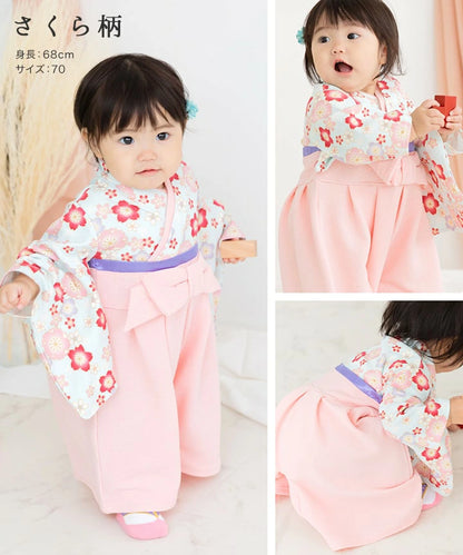 日本童裝 新年袴 日本和服 60-80cm 初生嬰兒 男童款/女童款 新年行運發財特輯 Happy New Year 馬年