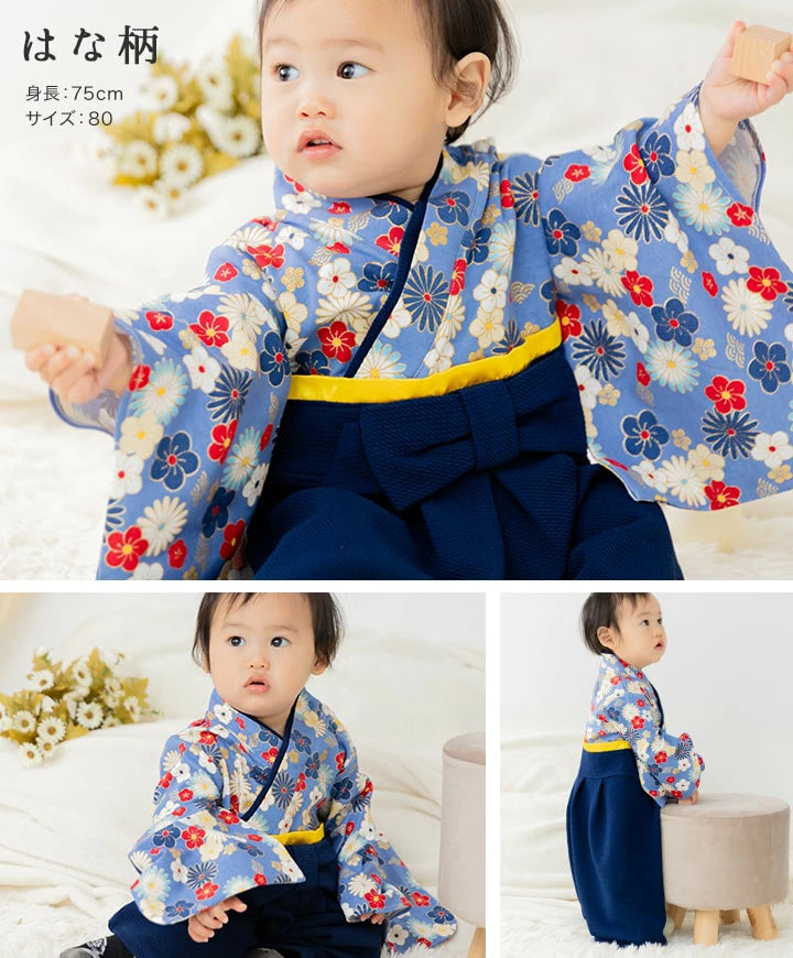 日本童裝 新年袴 日本和服 60-80cm 初生嬰兒 男童款/女童款 新年行運發財特輯 Happy New Year 馬年