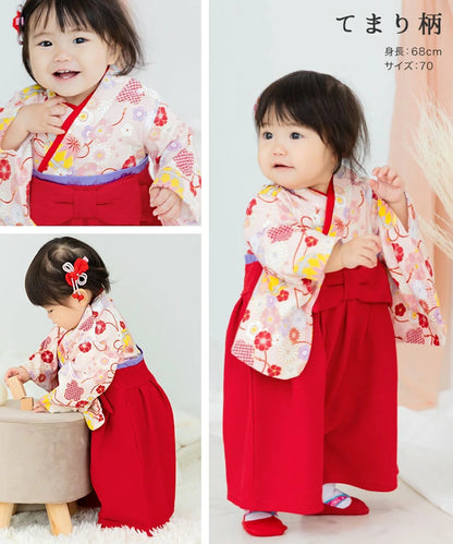 日本童裝 新年袴 日本和服 60-80cm 初生嬰兒 男童款/女童款 新年行運發財特輯 Happy New Year 馬年