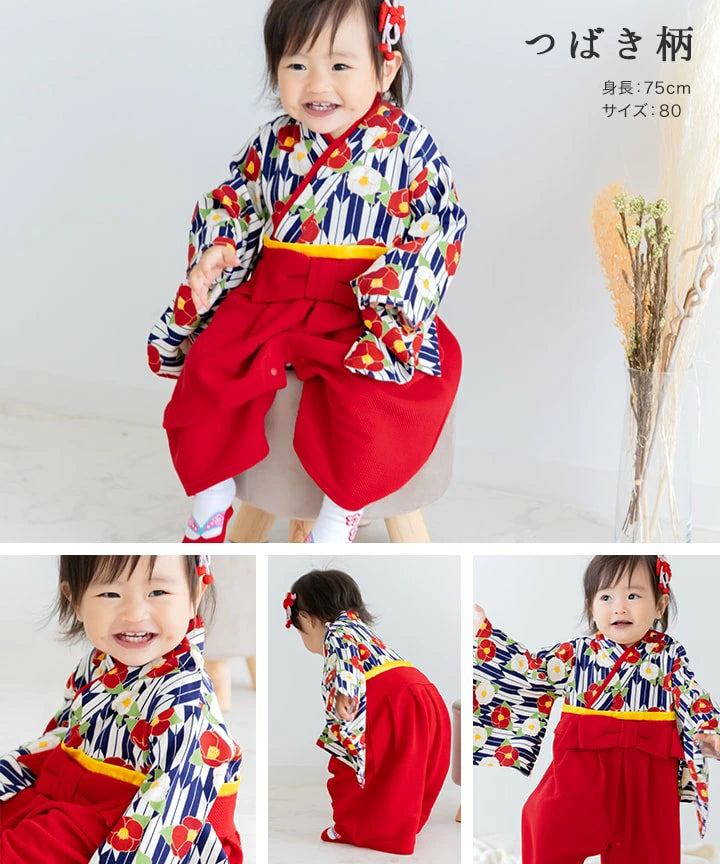 日本童裝 新年袴 日本和服 60-80cm 初生嬰兒 男童款/女童款 新年行運發財特輯 Happy New Year 馬年
