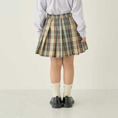 日本童裝 Ly# mine 學生妹格子百褶裙 100-150cm 女童款 秋季 SKIRTS 萬聖節 Cosplay服裝 Halloween攪鬼特輯