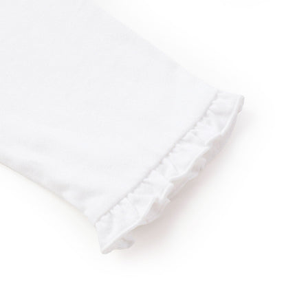 日本童裝  SLAP SLIP【スラプリ】荷葉袖口長袖上衣+刺繡吊帶套裝 90-130cm 女童款 秋季 TOPS