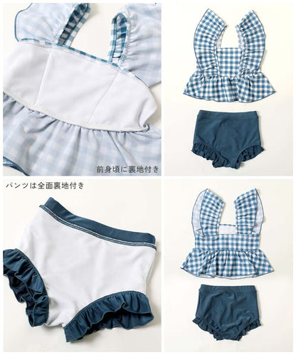 日本童裝 dev!rock 防UV 泳衣兩件套裝 100-130cm 女童款 夏季 夏日玩水泳衣特輯