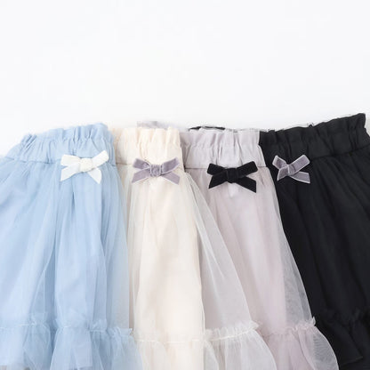 日本童裝 Ly# mine 蓬鬆薄紗裙連打底褲 100-140cm 女童款 冬季 SKIRTS PANTS