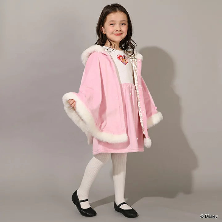 日本童裝 BDL x Disney 公主拼接連身裙 100-130cm 女童款 冬季 DRESSES