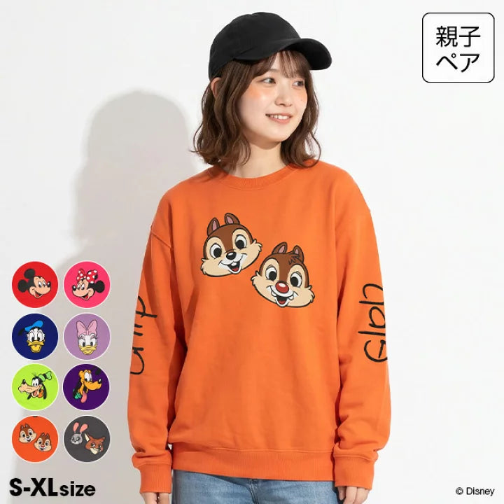 日本童裝 BDL x Disney 親子裝 印花衛衣 S-XL 大人款 秋季 TOPS 聖誕紅/新年紅