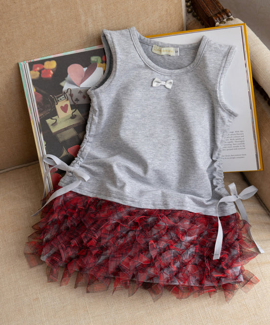 Japanese children's clothing panpantutu vest patchwork yarn tutu dress 80-140cm girls summer dresses 