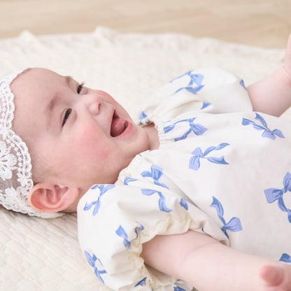 日本童裝 pe#main 蝴蝶結印花兩件套裝 70-80cm 女童款 初生嬰兒 夏季 TOPS PANTS