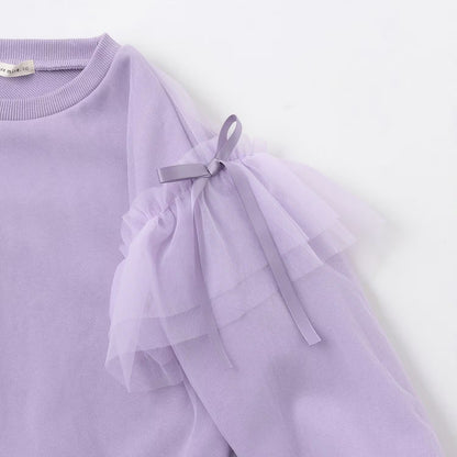 日本童裝 Ly# mine 速乾系列 柔軟薄紗衛衣 100-150cm 女童款 冬季 TOPS