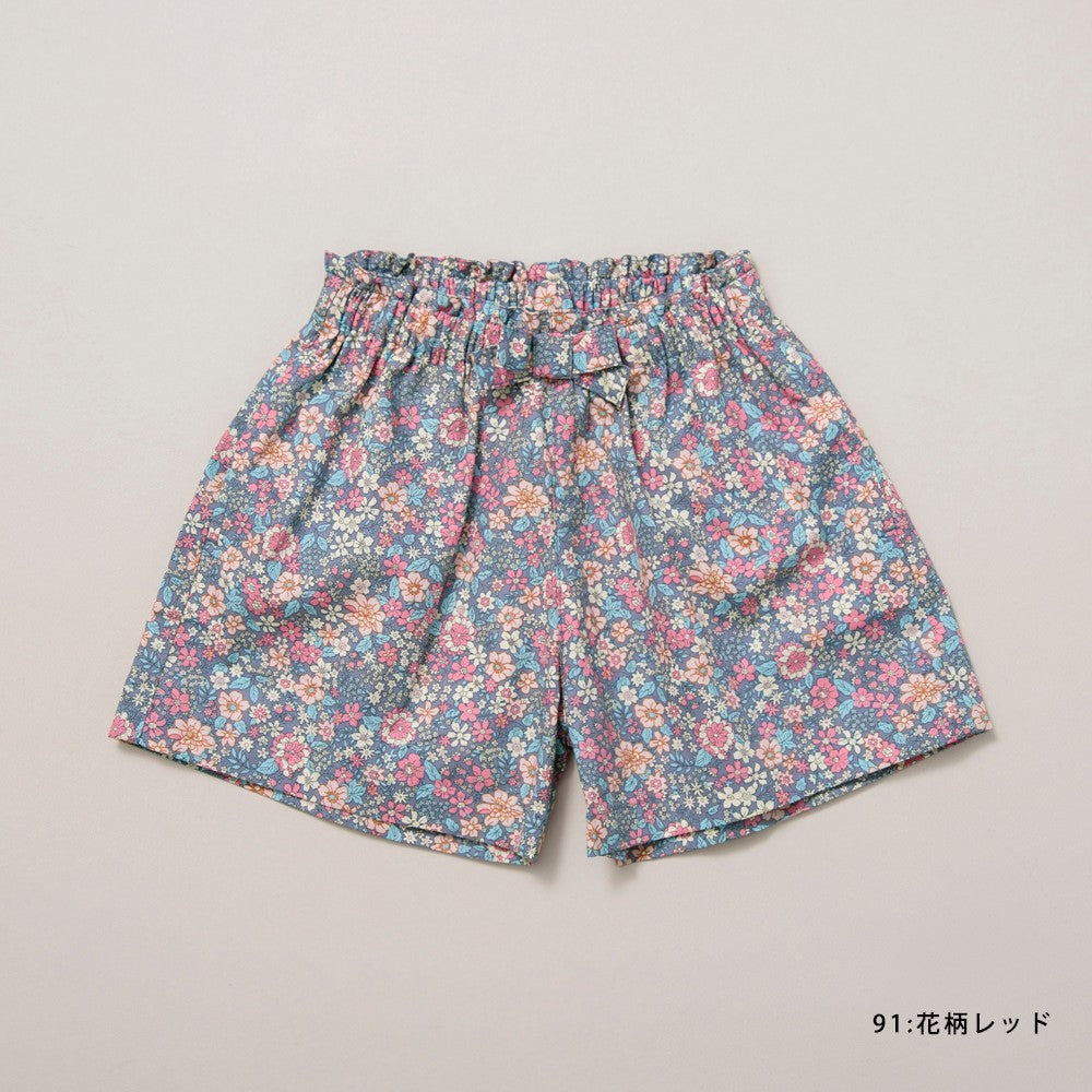 Japanese children's clothing Branches bow belt shorts 90-150cm girls spring and summer PANTS 