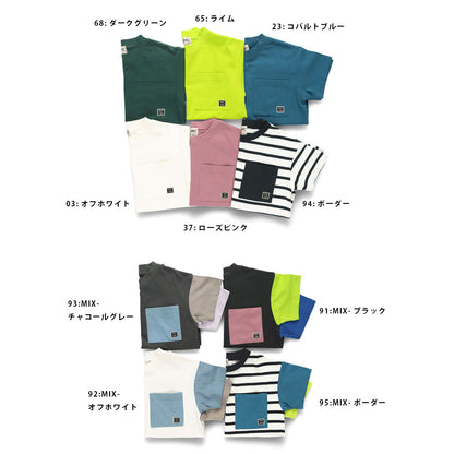 Japanese children's clothing Branches pocket short-sleeved T-shirt 90-160cm boys' spring and summer TOPS 