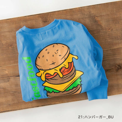 Japanese children's clothing Branches scallop silk layered waist top 90-150cm girls summer TOPS 