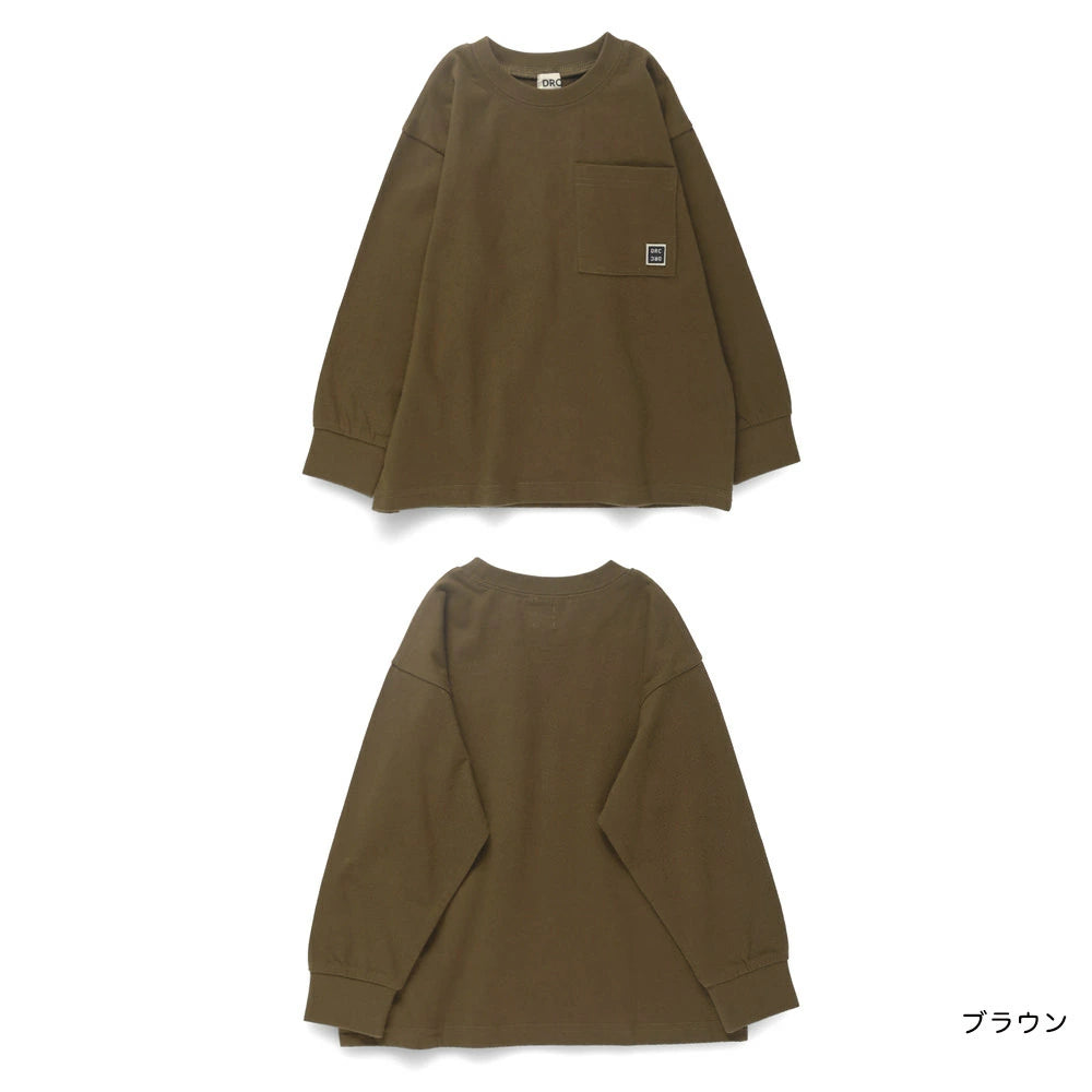 日本童裝 Branshes 簡約口袋百搭上衣 100-160cm 男童款 秋季 TOPS