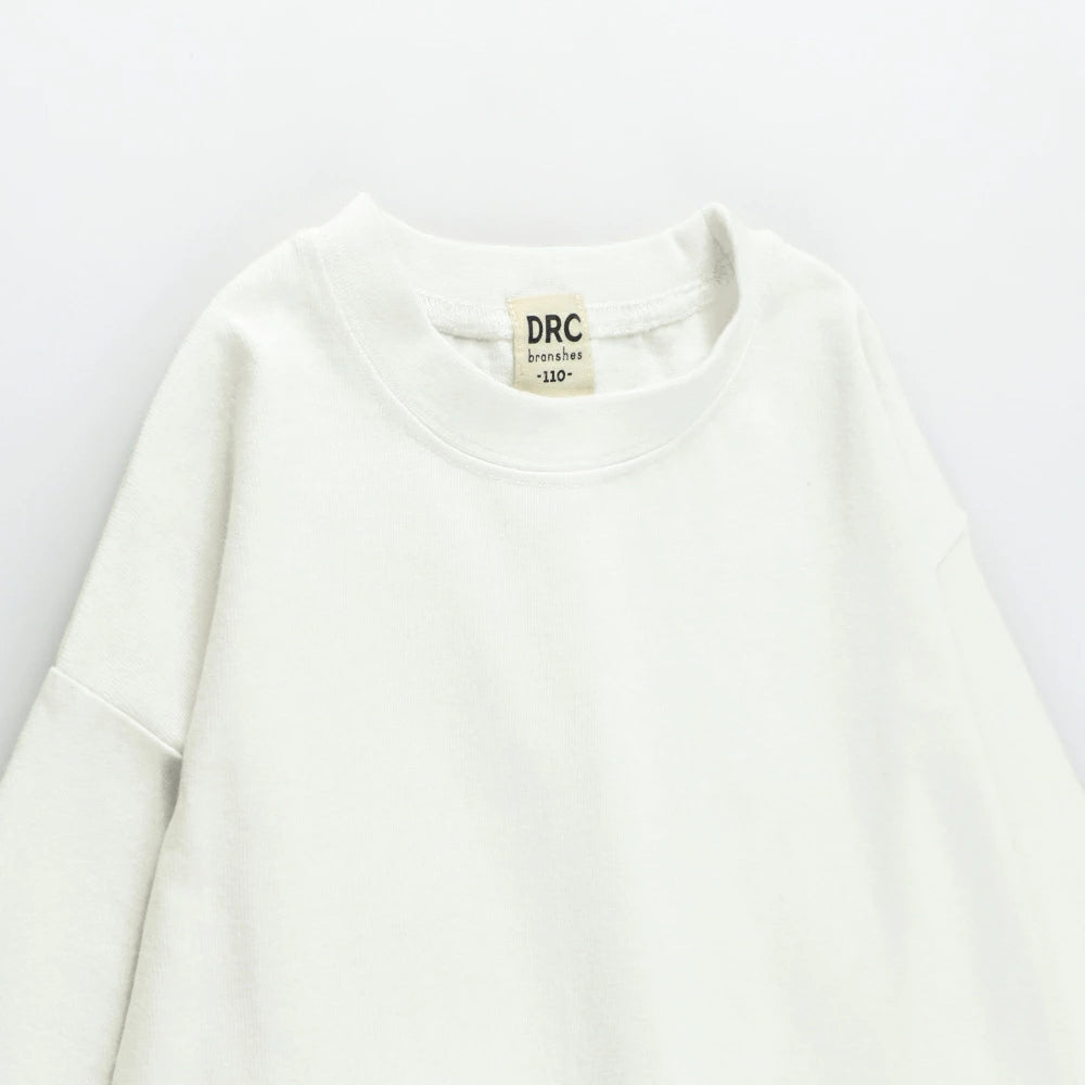 日本童裝 Branshes 簡約純色百搭上衣 100-150cm 男童款/女童款 秋季 TOPS