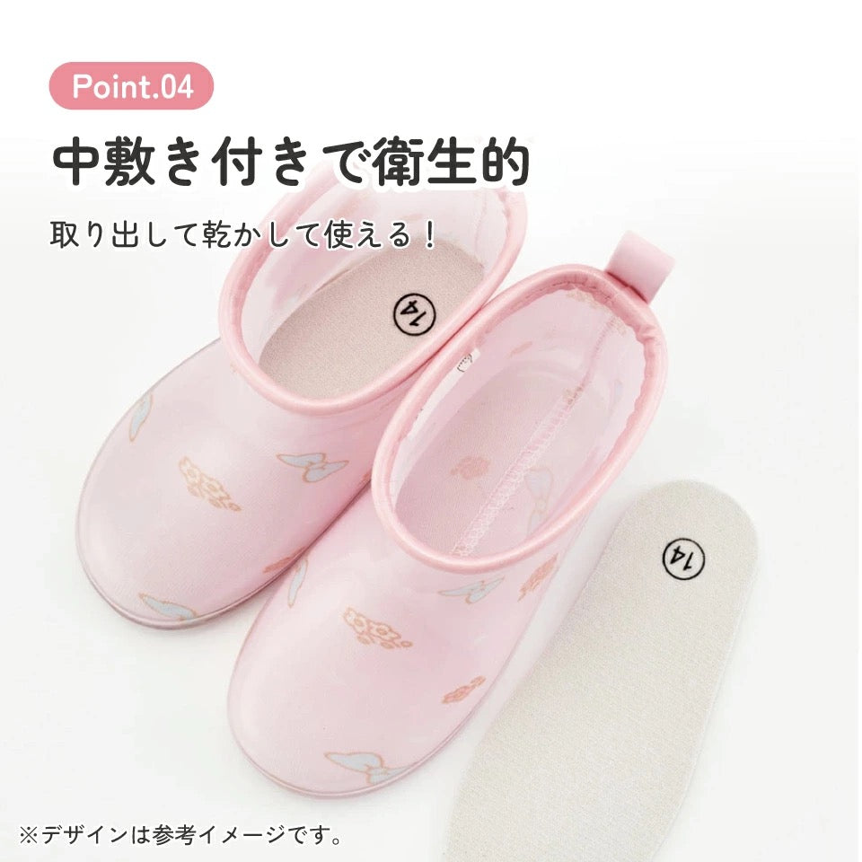 Moonstar x Disney Princess water shoes, made in Japan, for children. 13-19cm. Rainy day shoes for girls. 