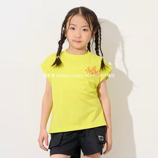 Japanese children's clothing X-girl Stages skateboard girl print top 90-140cm girls summer TOPS 