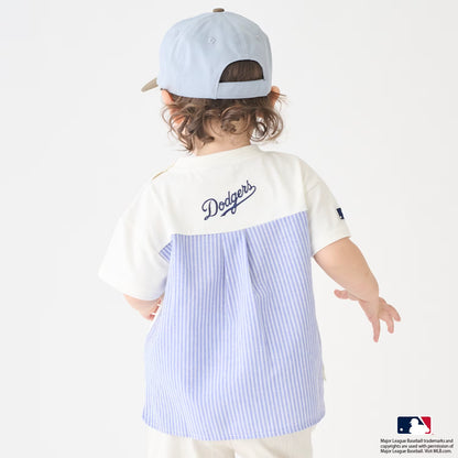 日本童裝 pe#main x 【MLB】汽車貼花上衣 80-130cm 男童款/女童款 夏季 TOPS