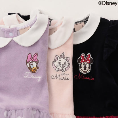 日本童裝 pe#main x Disney 絨毛薄紗拼接上衣 80-130cm 女童款 秋季 TOPS