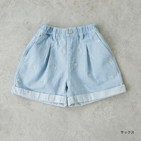 日本童裝 Branshes Ou? by EDWIN 牛仔短褲 90-150cm 女童款 春季 PANTS